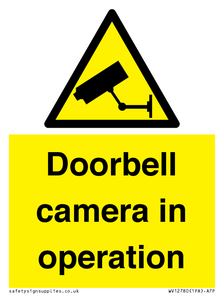 Doorbell camera in operation
